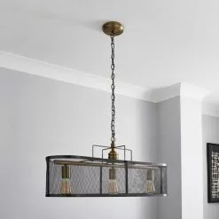 Dunelm Kalix 3 Light Diner Ceiling Fitting -wall lights Shop 30755771 alt01