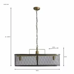 Dunelm Kalix 3 Light Diner Ceiling Fitting -wall lights Shop 30755771 alt07