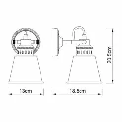 Vogue Lighting Vogue Cape Wall Light -wall lights Shop 30755853 alt07