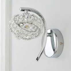 Dunelm Cecilie Glass Wall Light Twin Pack 10 Dunelm Cecilie Glass Wall Light Twin Pack -wall lights Shop 30762442 alt02