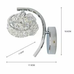 Dunelm Cecilie Glass Wall Light Twin Pack 13 Dunelm Cecilie Glass Wall Light Twin Pack -wall lights Shop 30762442 alt05