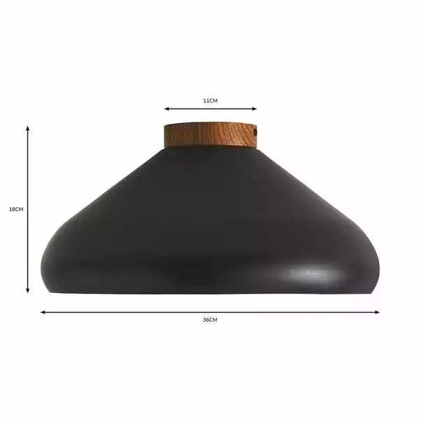 Elements Wolston 1 Light Flush Ceiling Fitting 8 Elements Wolston 1 Light Flush Ceiling Fitting - Image 6