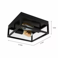 Dunelm Bathroom London 2 Light Flush Fitting -wall lights Shop 30766169 alt05