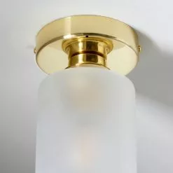 Dunelm Fryer Bathroom 1 Light Flush Ceiling Gold -wall lights Shop 30766172 alt04