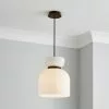 Dunelm Tien Walnut 1 Light Pendant Ceiling Fitting