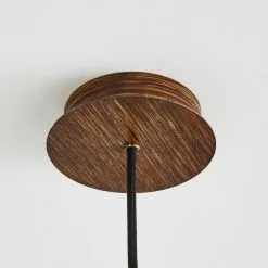 Dunelm Tien Walnut 1 Light Pendant Ceiling Fitting -wall lights Shop 30766176 alt03