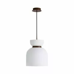 Dunelm Tien Walnut 1 Light Pendant Ceiling Fitting -wall lights Shop 30766176 alt05
