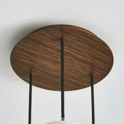 Dunelm Tien Walnut 3 Light Cluster Ceiling Fitting -wall lights Shop 30766177 alt03