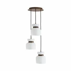 Dunelm Tien Walnut 3 Light Cluster Ceiling Fitting -wall lights Shop 30766177 alt05
