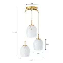Dunelm Lilo 3 Light Cluster Ceiling Fitting -wall lights Shop 30766264 alt07