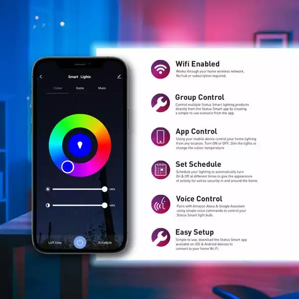 Status SMART 9W Colour Changing BC GLS 6 Status SMART 9W Colour Changing BC GLS - Image 4