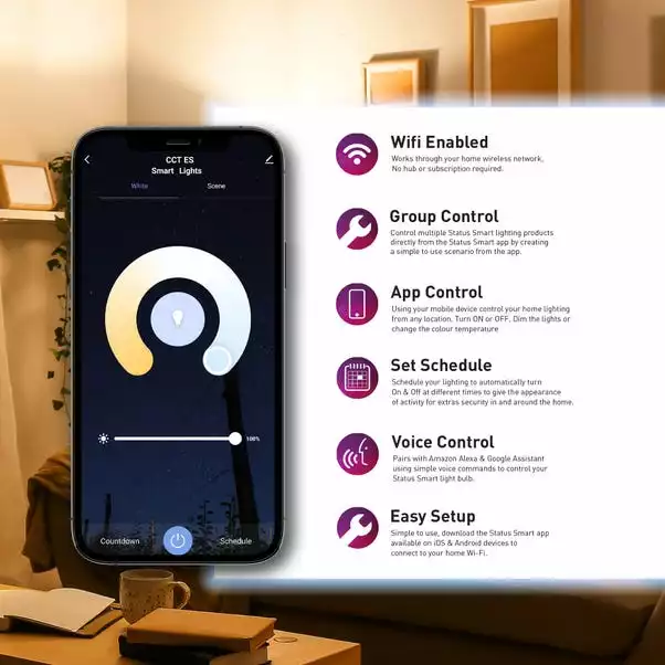 Status SMART 7W Colour Changing Temperature Filament EC GLS 6 Status SMART 7W Colour Changing Temperature Filament EC GLS - Image 4