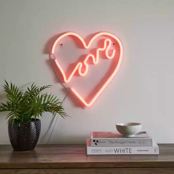 Dunelm Love Heart Neon Sign 3 Dunelm Love Heart Neon Sign