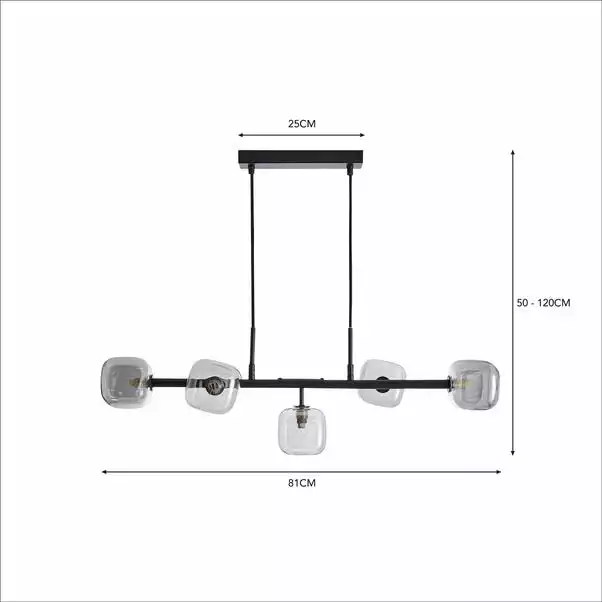 Elements Tollose 5 Light Ceiling Fitting 8 Elements Tollose 5 Light Ceiling Fitting - Image 6