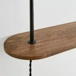 Elements Visby Shelf Wall Light Walnut -wall lights Shop 30768647 alt03