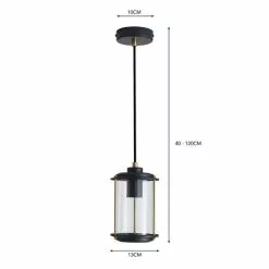 Dunelm Weston 1 Light Industrial Ceiling Pendant -wall lights Shop 30768661 alt07