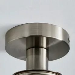 Dunelm Amelie Opal Satin Nickel Glass Flush Ceiling Fitting -wall lights Shop 30768664 alt03