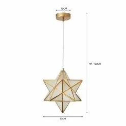 Dunelm Virgo Star 26cm Ceiling Fitting -wall lights Shop 30768667 alt07