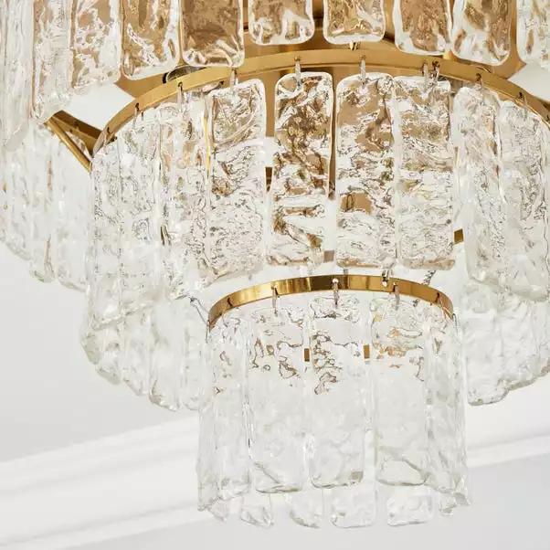 Dunelm Mankai Textured Glass Flush Ceiling Fitting 5 Dunelm Mankai Textured Glass Flush Ceiling Fitting - Image 3