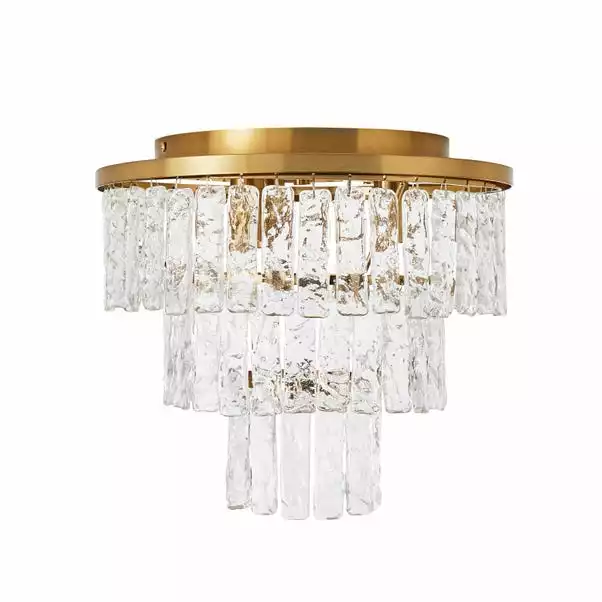 Dunelm Mankai Textured Glass Flush Ceiling Fitting 7 Dunelm Mankai Textured Glass Flush Ceiling Fitting - Image 5
