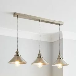 Dunelm Logan 3 Light Industrial Diner Ceiling Fitting