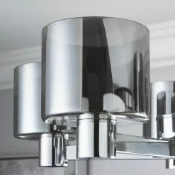 Dunelm Erin Ceiling 5 Light Smoked Ceiling Fitting -wall lights Shop 30770070 alt02