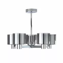 Dunelm Erin Ceiling 5 Light Smoked Ceiling Fitting -wall lights Shop 30770070 alt05