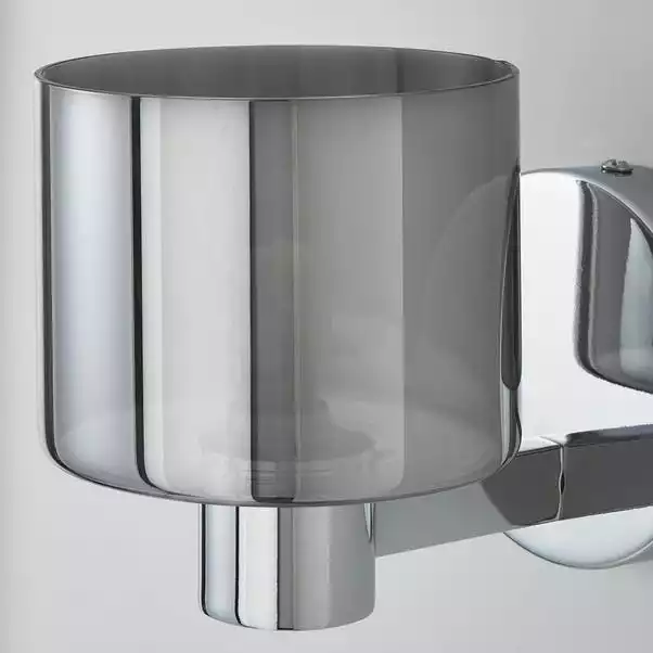 Dunelm Erin Smoked Wall Light 5 Dunelm Erin Smoked Wall Light - Image 3