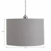 Dunelm Luna Dove Grey Drum Shade 28cm