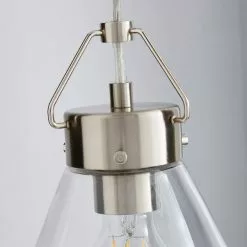 Dunelm Delavin 1 Light Pendant Glass Ceiling Fitting -wall lights Shop 30780570 alt02