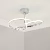 Dunelm Cortez 2 Arm LED Chrome Ceiling Fitting