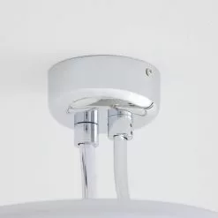 Dunelm Cortez 2 Arm LED Chrome Ceiling Fitting -wall lights Shop 30781651 alt03