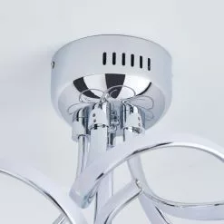 Dunelm Cortez 5 Light Integrated LED Swirl Semi-Flush Ceiling Fitting 11 Dunelm Cortez 5 Light Integrated LED Swirl Semi-Flush Ceiling Fitting -wall lights Shop 30781655 alt03