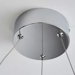 Dunelm Menton Integrated LED Swirl Chrome Semi-Flush Ceiling Fitting -wall lights Shop 30781656 alt03