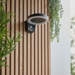 Vogue Lighting Vogue Idris Outdoor Solar PIR Wall Light -wall lights Shop 30789779 alt02