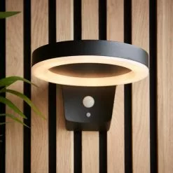 Vogue Lighting Vogue Idris Outdoor Solar PIR Wall Light -wall lights Shop 30789779 alt03