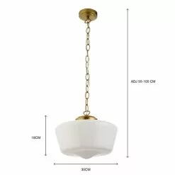 Dunelm Mondez Bathroom 1 Light Pendant Ceiling Fitting -wall lights Shop 30789832 alt05