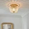Dunelm Alora Bathroom Beaded Flush Chandelier -wall lights Shop 30789836
