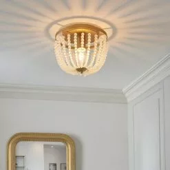 Dunelm Alora Bathroom Beaded Flush Chandelier