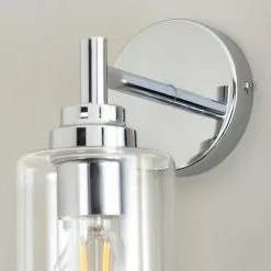 Dunelm Fryer Chrome Bathroom Wall Light -wall lights Shop 30789841 alt03