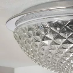 Dunelm Tropic Faceted Dome Flush Bathroom Ceiling Fitting -wall lights Shop 30789842 alt03
