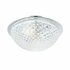 Dunelm Tropic Faceted Dome Flush Bathroom Ceiling Fitting -wall lights Shop 30789842 alt05