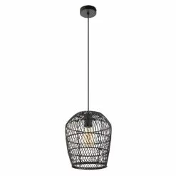 Dunelm Kirra Bathroom 1 Light Pendant Faux Rattan Ceiling Fitting -wall lights Shop 30789856 alt05