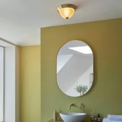 Dunelm Gleeson Prismatic Bathroom 1 Light Flush Ceiling Fitting -wall lights Shop 30789883 alt04