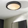 Dunelm Pluto Black Bathroom 1 Light Flush Ceiling Fitting -wall lights Shop 30789911