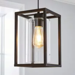Dunelm London Industrial 1 Light Pendant Bronze Ceiling Fitting