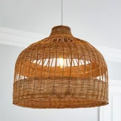 Dunelm Priyanka Rattan Easy Fit Pendant