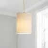 Dunelm Luna 15cm Cylinder Shade Natural