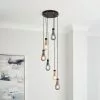 Dunelm Verne Glass 6 Light Cluster Ceiling Fitting -wall lights Shop 30798518