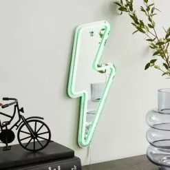 Dunelm Lightning Bolt Neon Sign -wall lights Shop 30798519 alt02
